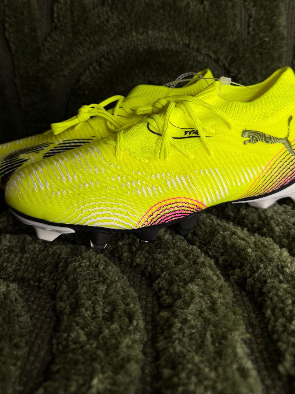 Puma Neon Yellow Women's Athletic Lace-Up Shoes - Picture 3 of 6